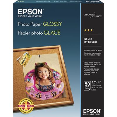 Epson - Glossy Photo Paper - White Epson - Glossy Photo Paper - White