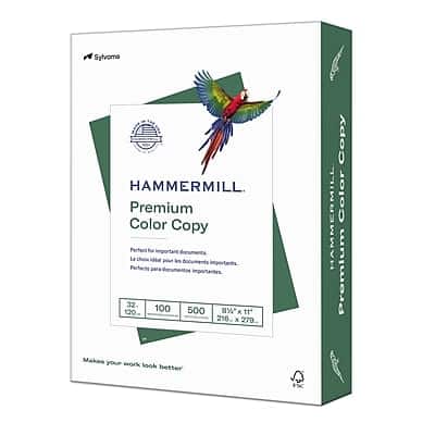 Hammermill - Premium 8.5" x 11" Color Copy Paper, 32 lbs., 100 Brightness, 500 Sheets/Ream - White Hammermill - Premium 8.5" x 11" Color Copy Paper, 32 lbs., 100 Brightness, 500 Sheets/Ream - White