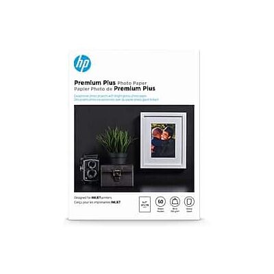 HP - Premium Plus Glossy Photo Paper, 5" x 7", 60 Sheet/Pack - White HP - Premium Plus Glossy Photo Paper, 5" x 7", 60 Sheet/Pack - White