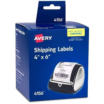 Avery - Thermal Shipping Labels, 4" x 6", 220 Labels/Roll - Matte White Avery - Thermal Shipping Labels, 4" x 6", 220 Labels/Roll - Matte White