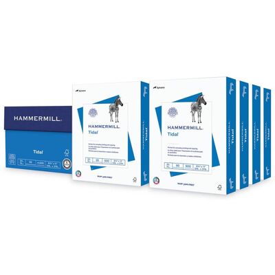 REMVOE - Hammermill Tidal Print Paper, 92 Bright, 20 lb Bond Weight, 8.5 x 11, White, 500 Sheets/Ream, 8 Reams/Carton REMVOE - Hammermill Tidal Print Paper, 92 Bright, 20 lb Bond Weight, 8.5 x 11, White, 500 Sheets/Ream, 8 Reams/Carton