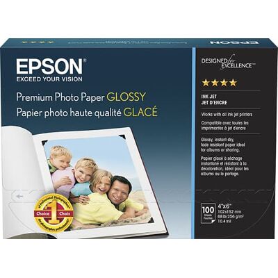 Epson - Premium Glossy Photo Paper - White Epson - Premium Glossy Photo Paper - White
