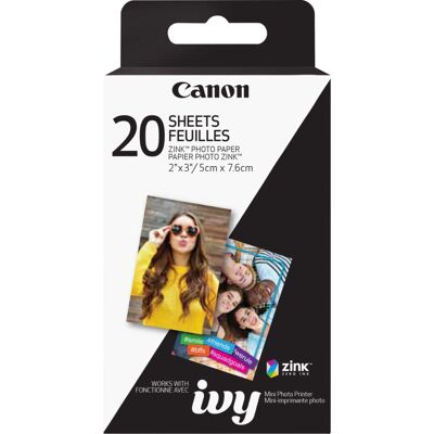 Canon - ZINK Glossy Photo 2" x 3" 20-Count Paper Canon - ZINK Glossy Photo 2" x 3" 20-Count Paper