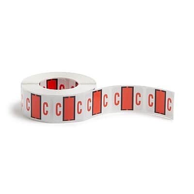 Smead - BCCR Color Coded Alphabetic Labels, C, Dark 500/Roll - Orange Smead - BCCR Color Coded Alphabetic Labels, C, Dark 500/Roll - Orange