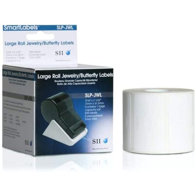 Seiko - SLP-JWL Jewellery Labels - 7/16" Width x 2 1/32" Length - Rectangle - Direct Thermal - White - 1050 / Roll - 1 / Seiko - SLP-JWL Jewellery Labels - 7/16" Width x 2 1/32" Length - Rectangle - Direct Thermal - White - 1050 / Roll - 1 /