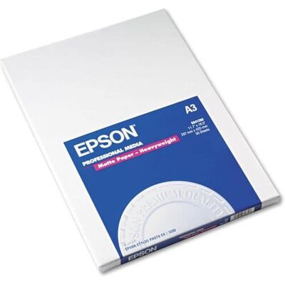 Epson - S041260 A3 Premium Presentation Paper - White - Matte - Heavyweight - 11.7 x 16.5 Inches - 50 Sheet Epson - S041260 A3 Premium Presentation Paper - White - Matte - Heavyweight - 11.7 x 16.5 Inches - 50 Sheet