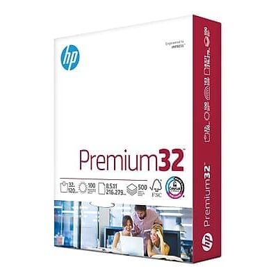 HP - Premium32 8.5" x 11" Multipurpose Paper, 32 lbs., 100 Brightness, 500 Sheets/Ream - White HP - Premium32 8.5" x 11" Multipurpose Paper, 32 lbs., 100 Brightness, 500 Sheets/Ream - White