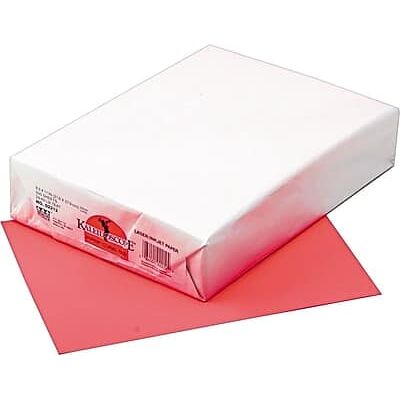 Kaleidoscope - Colored Copy/Laser Paper, 24lb, Letter, 500 Sheets - Coral Red Kaleidoscope - Colored Copy/Laser Paper, 24lb, Letter, 500 Sheets - Coral Red