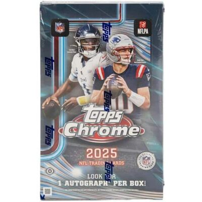 Topps - 2025 Chrome Football Hobby Box - Rookie Cards, Top NFL Prospects Topps - 2025 Chrome Football Hobby Box - Rookie Cards, Top NFL Prospects