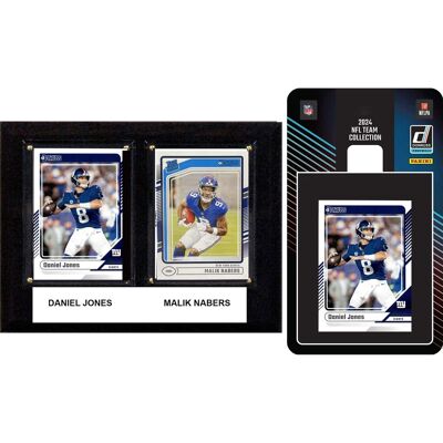 C&I Collectibles - New York Giants 6" x 8" Player Plaque & 2024 Team Trading Card Set - Multicolor C&I Collectibles - New York Giants 6" x 8" Player Plaque & 2024 Team Trading Card Set - Multicolor