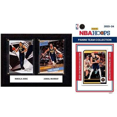 C&I Collectibles - Denver Nuggets 6" x 8" Player Plaque & 2023-24 Team Trading Card Set - Multicolor C&I Collectibles - Denver Nuggets 6" x 8" Player Plaque & 2023-24 Team Trading Card Set - Multicolor