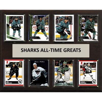 C&I Collectibles - San Jose Sharks 12" x 15" Trading Card Plaque - Multicolor C&I Collectibles - San Jose Sharks 12" x 15" Trading Card Plaque - Multicolor