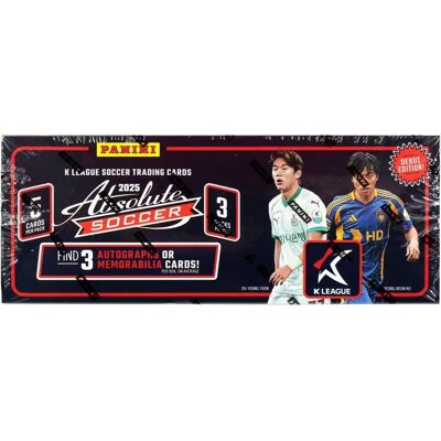 Panini - 2025 Absolute K League Soccer Hobby Trading Card Box (3 Autograph or Memorabilia Cards Per Box) Panini - 2025 Absolute K League Soccer Hobby Trading Card Box (3 Autograph or Memorabilia Cards Per Box)