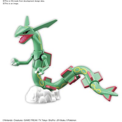 Hobby - Pokemon - Rayquaza, Bandai Spirits Pokemon Model Kit - COLLECTIBLES - Multicolor Hobby - Pokemon - Rayquaza, Bandai Spirits Pokemon Model Kit - COLLECTIBLES - Multicolor