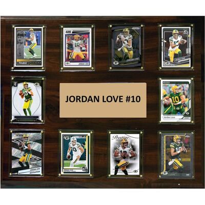C&I Collectibles - Jordan Love Green Bay Packers 15" x 18" Trading Card Plaque - Multicolor C&I Collectibles - Jordan Love Green Bay Packers 15" x 18" Trading Card Plaque - Multicolor