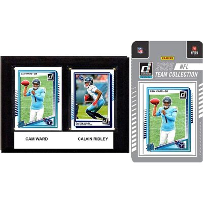 C&I Collectibles - Tennessee Titans 6" x 8" Player Plaque & 2025 Team Trading Card Set - Multicolor C&I Collectibles - Tennessee Titans 6" x 8" Player Plaque & 2025 Team Trading Card Set - Multicolor