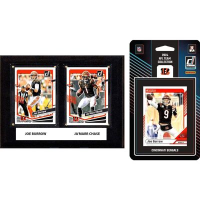 C&I Collectibles - Cincinnati Bengals 6" x 8" Player Plaque & 2024 Team Trading Card Set - Multicolor C&I Collectibles - Cincinnati Bengals 6" x 8" Player Plaque & 2024 Team Trading Card Set - Multicolor