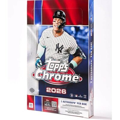 2026 Topps Chrome Baseball Hobby Box 2026 Topps Chrome Baseball Hobby Box