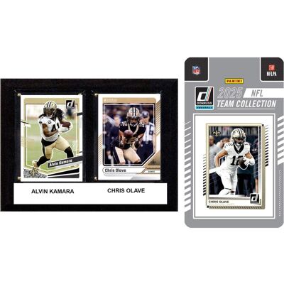 C&I Collectibles - New Orleans Saints 6" x 8" Player Plaque & 2025 Team Trading Card Set - Multicolor C&I Collectibles - New Orleans Saints 6" x 8" Player Plaque & 2025 Team Trading Card Set - Multicolor
