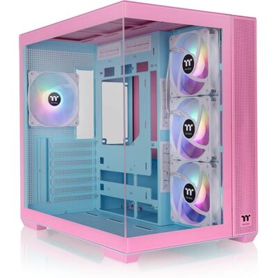 Thermaltake - View 380 TG ARGB ATX Mid-Tower PC Case - Bubble Pink Thermaltake - View 380 TG ARGB ATX Mid-Tower PC Case - Bubble Pink