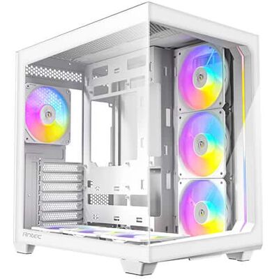 Antec - C5 ARGB White, Mid-Tower ATX PC Case, 7×120mm ARGB PWM Fans Included, Supports Up to 10 Fans, 360mm Radiator Support - White Antec - C5 ARGB White, Mid-Tower ATX PC Case, 7×120mm ARGB PWM Fans Included, Supports Up to 10 Fans, 360mm Radiator Support - White