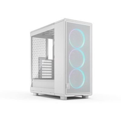 Fractal Design - Epoch White RGB - Tempered Glass, Mesh Front, 3 RGB Fans, Spacious ATX/mATX/ITX Case - White Fractal Design - Epoch White RGB - Tempered Glass, Mesh Front, 3 RGB Fans, Spacious ATX/mATX/ITX Case - White