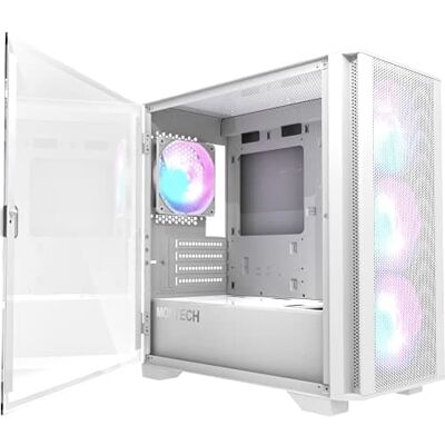 Montech - AIR 100 ARGB microATX Tower - White Montech - AIR 100 ARGB microATX Tower - White