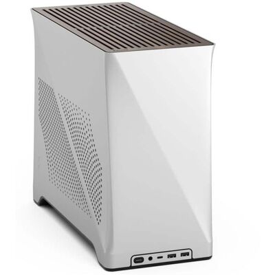 Fractal Design - Era 2 Silver Anodized Aluminum/Steel Mini-ITX Compact Small Form Factor PC Case - Silver Fractal Design - Era 2 Silver Anodized Aluminum/Steel Mini-ITX Compact Small Form Factor PC Case - Silver