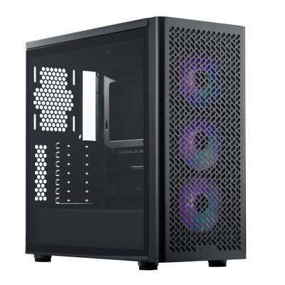 Cooler Master - Elite 502 ATX Case, 410mm GPU, 360mm AIO, Triple aRGB Fans, Tempered Glass - Black Cooler Master - Elite 502 ATX Case, 410mm GPU, 360mm AIO, Triple aRGB Fans, Tempered Glass - Black