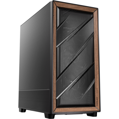 Antec - Flux SE Silent Case, Sound-Dampened, Walnut Front, 5 PWM Fans, USB-C, 420mm Radiator, E-ATX Mid Tower - Walnut Antec - Flux SE Silent Case, Sound-Dampened, Walnut Front, 5 PWM Fans, USB-C, 420mm Radiator, E-ATX Mid Tower - Walnut