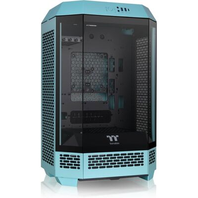 Thermaltake - The Tower 300 Micro ATX PC Case - Turquoise Thermaltake - The Tower 300 Micro ATX PC Case - Turquoise