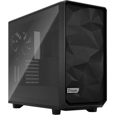 Fractal Design - Meshify 2 Black ATX Light Tinted Tempered Glass Window Mid-Tower PC Case - Black Fractal Design - Meshify 2 Black ATX Light Tinted Tempered Glass Window Mid-Tower PC Case - Black