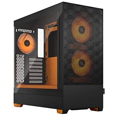 Fractal Design - Pop Air RGB Computer Case - Black Orange Fractal Design - Pop Air RGB Computer Case - Black Orange