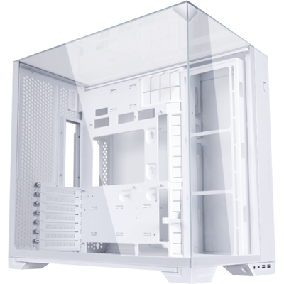 Lian-Li - O11 vision compact white color Aluminum / Steel / Tempered Glass ATX Mid Tower computer Case ----O11VPW - White Lian-Li - O11 vision compact white color Aluminum / Steel / Tempered Glass ATX Mid Tower computer Case ----O11VPW - White