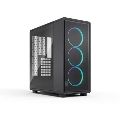 Fractal Design - Epoch Black RGB - Tempered Glass, High Airflow, Mesh Front, 3 RGB Fans, Spacious ATX/mATX/ITX Case - Black Fractal Design - Epoch Black RGB - Tempered Glass, High Airflow, Mesh Front, 3 RGB Fans, Spacious ATX/mATX/ITX Case - Black