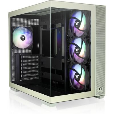 Thermaltake - View 380 TG ARGB Mid Tower ATX PC Case - Matcha Green Thermaltake - View 380 TG ARGB Mid Tower ATX PC Case - Matcha Green