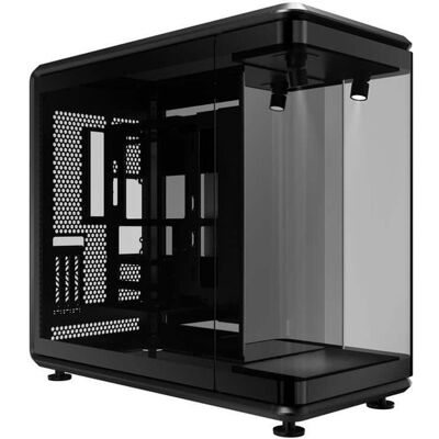Cooler Master - MasterFrame 360 Panorama ATX Case, 3-Side Glass, 430mm GPU, 360mm Radiator, PCIe 5.0, USB4-C - Black Cooler Master - MasterFrame 360 Panorama ATX Case, 3-Side Glass, 430mm GPU, 360mm Radiator, PCIe 5.0, USB4-C - Black