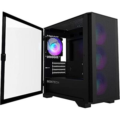 Montech - AIR 100 ARGB microATX Tower - Black Montech - AIR 100 ARGB microATX Tower - Black