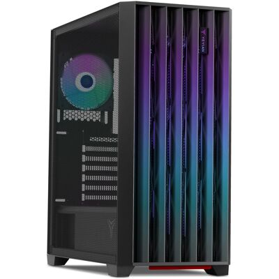 YEYIAN - PC Case. ATX, Mid Tower, 4 ARGB Fans Included. Model: YCM-APPHO-02 - Black YEYIAN - PC Case. ATX, Mid Tower, 4 ARGB Fans Included. Model: YCM-APPHO-02 - Black