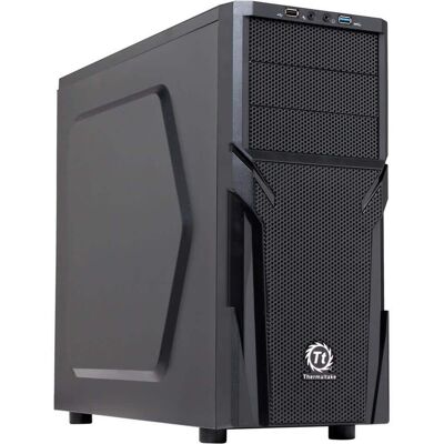 Thermaltake - Versa H21 Mid Tower Computer Case with USB 3.0 and All-Black Interior(CA-1B2-00M1NN-00) - Black Thermaltake - Versa H21 Mid Tower Computer Case with USB 3.0 and All-Black Interior(CA-1B2-00M1NN-00) - Black