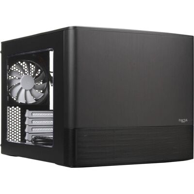 Fractal Design - Node 804 Black Window Aluminum/Steel Micro ATX Cube Computer Case - Black Fractal Design - Node 804 Black Window Aluminum/Steel Micro ATX Cube Computer Case - Black