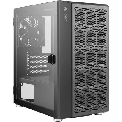 Antec - NX200M Micro-ATX Tower, Mini-Tower Case with 120mm Fan, Mesh Vent, Black - Black Antec - NX200M Micro-ATX Tower, Mini-Tower Case with 120mm Fan, Mesh Vent, Black - Black