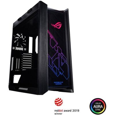 Asus - ROG Strix Helios GX601 RGB Mid-Tower Case with Tempered Glass and 4 Fans - Black Asus - ROG Strix Helios GX601 RGB Mid-Tower Case with Tempered Glass and 4 Fans - Black