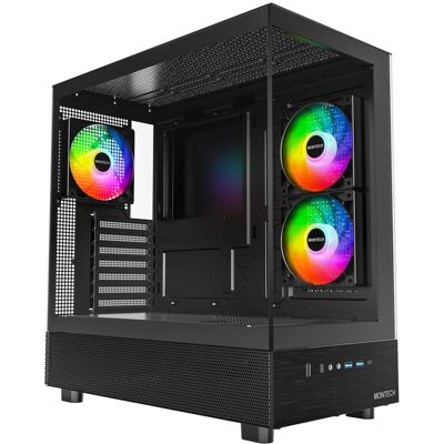 Montech - XRB ATX Mid-Tower PC Gaming Case - Black Montech - XRB ATX Mid-Tower PC Gaming Case - Black