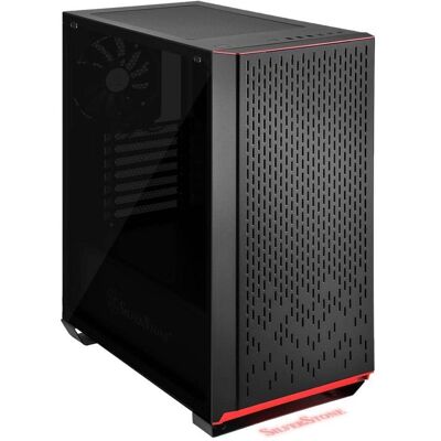 Silverstone - Primera PM02 Black Steel ATX Mid Tower with Tempered Glass - Black Silverstone - Primera PM02 Black Steel ATX Mid Tower with Tempered Glass - Black