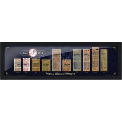 Mustang Drinkware - New York Yankees 6'' x 22'' Tickets to History: The Early Years Wall Art - Multicolor Mustang Drinkware - New York Yankees 6'' x 22'' Tickets to History: The Early Years Wall Art - Multicolor