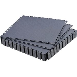 VEVOR - Garage Floor Tiles Interlocking, 16 Pack 20.2 x 20.2 x 0.2 in Interlocking Modular Garage Flooring Tiles, Diamond Plate - Graphite Gray VEVOR - Garage Floor Tiles Interlocking, 16 Pack 20.2 x 20.2 x 0.2 in Interlocking Modular Garage Flooring Tiles, Diamond Plate - Graphite Gray