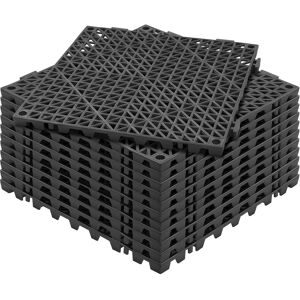 VEVOR - Modular Interlocking Cushion, 12 Pack 12" x 12" Splicing Drainage Mats, Soft PVC Interlocking Drainage Floor Tiles - Black VEVOR - Modular Interlocking Cushion, 12 Pack 12" x 12" Splicing Drainage Mats, Soft PVC Interlocking Drainage Floor Tiles - Black