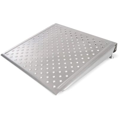 Silver Spring - 26 Inch Adjustable Aluminum Wheelchair Door Threshold Ramp, Silver Silver Spring - 26 Inch Adjustable Aluminum Wheelchair Door Threshold Ramp, Silver