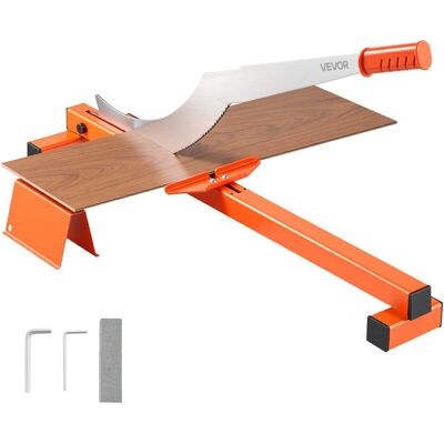 VEVOR - 12 inch Vinyl Floor Cutter, 10mm Thick Laminate Flooring Cutter with Cutting Angle Guide, Rubber Handle, Honing Stone - Black & Orange VEVOR - 12 inch Vinyl Floor Cutter, 10mm Thick Laminate Flooring Cutter with Cutting Angle Guide, Rubber Handle, Honing Stone - Black & Orange